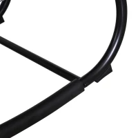 Outsunny Espreguiçadeira de Balanço de Jardim com Apoio para os Braços Almofada para a Cabeça Removível 160x61x79cm Cinza(m-12)