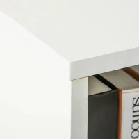 HOMCOM Estante para Livros com 3 Compartimentos de Armazenamento Livros Plantas para Sala de Estar Estúdio Dormitório 62,2x24x102,4cm Branco(m-9)