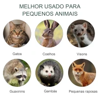 PawHut Armadilha com 2 portas para animais vivos Gaiola de captura de metal com alça 100x25x28 cm Verde escuro(m-4)