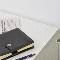 Vinsetto Bloco de Gavetas de Madeira Móvel para Arquivos de Escritório com 2 Gavetas para Escritório Secretaria 41x39x58cm Branco(m-9)