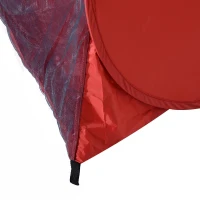 Outsunny Tenda Pop-up Instantâneo e Portátil com Janelas Protetoras para Piquenique Praia e Camping com Proteção UV vermelho(m-8)