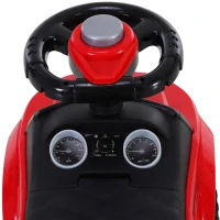 HOMCOM Carro andador para bebé sem Pedais com Alto-falante 60x38x42cm Vermelho(m-9)