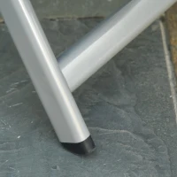 Outsunny Espreguiçadeira dobrável para jardim Cadeira ajustável de 10 posições com encosto alto e apoio para pés carga máx. 150 kg 78x58x110 cm Cinza(m-7)