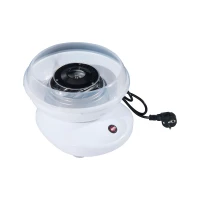 HOMCOM Máquina de Algodão Doce Potência 450W-550W Doce com Colher Medidora e 10 Palitos de Bambu 27x26x18cm Branco(m-1)