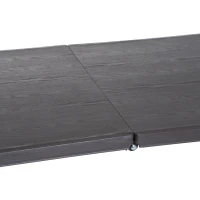 Outsunny Mesa dobrável portátil para camping ou buffet Tipo Mesa Auxiliar Multifunções leve com alça 180x74x71,5cm(m-9)