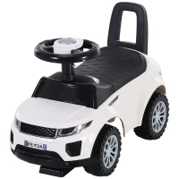 HOMCOM Carro andador para bebé sem Pedais com Alto-falante 60x38x42cm branco(m-1)