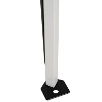 Outsunny Tenda Dobrável Tenda com Desenho Pop Up para Jardim Campismo Festas Eventos Aço e Oxford 2.4x2.4 m Cinza(m-11)