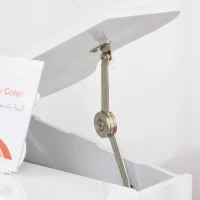 HOMCOM Piano de Cauda Infantil com 30 Teclas Banco Suporte de Partituras Piano para Crianças de MDF Instrumento Musical Educativo 52x50x49cm Branco(m-10)