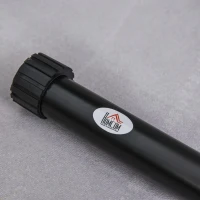 HOMCOM barras paralelas Largura ajustável para treino com alças de aço antiderrapante 89-99x62x72 cm Preto(m-11)