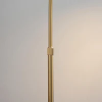 HOMCOM Candeeiro de Pé Vintage com Mesa Auxiliar Suporte para Lâmpada E27 Máx. 40W e Interruptor de Pé para Sala de Estar Dormitório Estúdio 30x44x177cm Dourado(m-9)