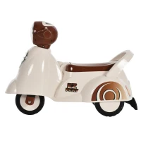 HOMCOM Andador de passeio para crianças acima de 1 ano  Função de luz Música buzinha 66x33x47,7 cm  Branco(m-11)