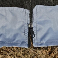 Outsunny Tenda de Jardim 3x3m com 4 Partes Laterais Mosquiteiro com Zíper Proteção UV para Patio Cinza(m-8)