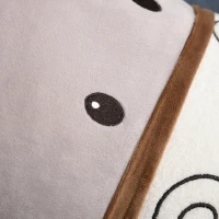 HOMCOM Mini sofá infantil para crianças acima de 18 meses em forma de burro com assento acolchoado 60x55x60cm cinza(m-8)