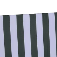 Outsunny Baloiço de Jardim de 3 Lugares Baloiço com Teto Ajustável em Ângulo para Terraço Balcão Carga Máxima 200kg Aço 172x110x153cm Verde e Branco(m-8)