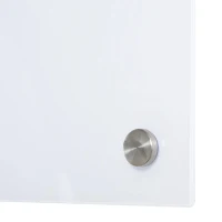 Vinsetto Placa de vidro com bandeja Inclui 4 marcadores e borracha 90x60x0,45 cm Branco(m-10)