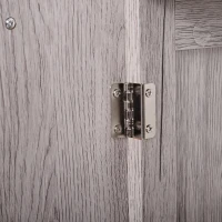 kleankin Armário para Lavatório Pousar com 2 Portas Móvel para Casa de Banho Compacto 60x30x70cm Madeira Acinzentado(m-8)