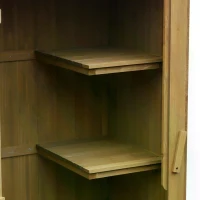 Outsunny Garden Storage Shed Backyard Tool Cabinet Tool Organizer with Asphalt Roof(m-13)