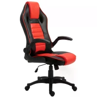 Vinsetto Home Office Video Game Racing Chair Swivel  High Back,  Ergonomic Tilt Design Flip-up Armrest Height Adjustable Free Moving for Working Relaxing(m-10)