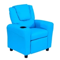 HOMCOM kinderfauteuil, mini-fauteuil, kinderbank voor 3-6 jaar, blauw(m-1)