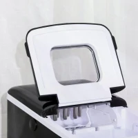 Machine à glaçon 120 W - réservoir eau 1,8 L - réservoir glace 0,8 Kg - PP noir(m-9)