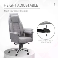 Vinsetto SOHO Style Office Chair with Reclining Grey(m-4)