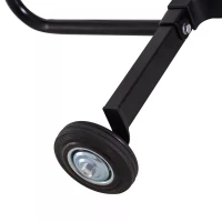 HOMCOM Professional Mobile Car Wheel Stand Tree Trolley Storage Tyre Protection 255 mm Width(m-11)