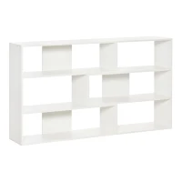 HOMCOM hoek boekenkast 189,5 cm x 30 cm x 89 cm(m-1)