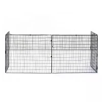 HOMCOM Extendable Fire Guard Screen, Freestanding Fire Screen Spark Guard, Folding Fireplace Cover, Wire Mesh, 81.5-160cm, Black(m-14)