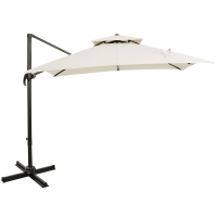 Outsunny Steel Frame Outdoor Roma Cantilever Umbrella
