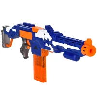 HOMCOM Toy Gun Automatic Foam Blaster Shooter with 20 Soft EVA Refill Darts Automatic Foam Blaster Gun Shooter Continuous Shot Magazine Shooting Target Board Shooting Game for Boys & Girls 8-12 Years(m-1)
