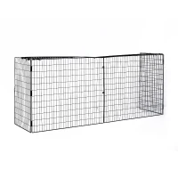 HOMCOM Extendable Fire Guard Screen, Freestanding Fire Screen Spark Guard, Folding Fireplace Cover, Wire Mesh, 81.5-160cm, Black(m-1)