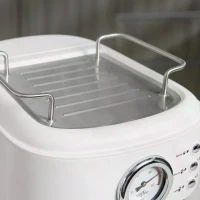 HOMCOM 5Pc Coffee Machine, Espresso & Cappuccino & Latte Maker with Milk Frothing Steamer, 1.5L Removable Water Tank, 2 Cups, 1250W(m-11)