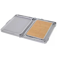 Outsunny 3ft Aluminium MDF-Top Folding Picnic Table Portable Camping Table(m-12)