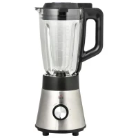HOMCOM Blender Smoothie Maker, 900W Countertop Blender with 5 Speed Setting, Pulse Function, 1.5L Mix Cup, Portable Cup and Grinder for Ice, Fruit, Vegetable and Nut(m-12)