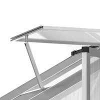 Outsunny 303x183x195cm Clear Polycarbonate Sheet Walk-In Greenhouse(m-7)