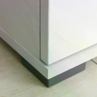 HOMCOM Modern High Gloss Sideboard Storage Cabinet Table Chest of Drawers for Bedroom Living Room Storage Furniture, White(m-9)