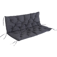 Outsunny Oxford Fabrics Tufted 3 Seater Swing Chair Cushion Grey