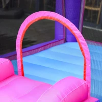 Outsunny Bounce Castle Inflatable Trampoline Slide for Kids w/ inflator 3.5 x 2.5 x 2.7m(m-10)