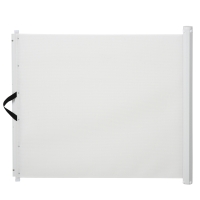 PawHut Retractable Dog Pet Safety Gate Barrier-White