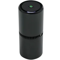 HOMCOM Portable Car Air Purifier, Low Noise Air Cleaner with 2 USB Port for Dust, Pollen, Smoke, Odor, Black(m-1)