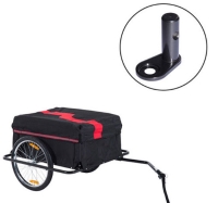 HOMCOM Steel Universal Bike Trailer Hitch Coupler Black