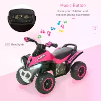 HOMCOM Ride on Toy for Kids 4 Wheel Foot-to-Floor Sliding Walking Car Toy Motorcycle Baby Walker Toddler Toys for for 18-36 Months Boys and Girls(m-4)