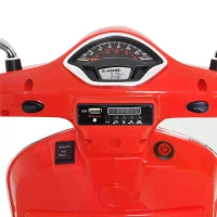 HOMCOM Kids Ride On Motorcycle, 6V, W/LED Lights-Red(m-8)