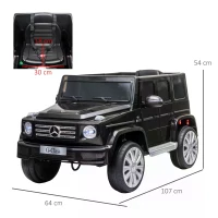 HOMCOM Mercedes Benz G500 12V Kids Electric Ride On Car Toy w/ Remote Control(m-3)