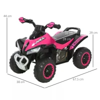 HOMCOM Ride on Toy for Kids 4 Wheel Foot-to-Floor Sliding Walking Car Toy Motorcycle Baby Walker Toddler Toys for for 18-36 Months Boys and Girls(m-3)