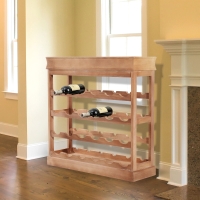HOMCOM 70W x22.5D x 70H cm 24 Bottles 4-tier Wine Rack