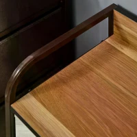 HOMCOM 5-Drawer Dresser, Linen Fabric Chest of Drawers, Dresser Tower Unit for Bedroom Hallway Entryway, Storage Organizer with Steel Frame Wooden Top(m-9)