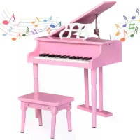HOMCOM 30 Keys Mini Kids Piano for Child with Music Stand and Bench Best Gifts Toy(m-11)