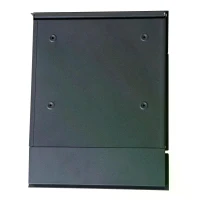 HOMCOM Steel Wall-Mounted Letter Box Mail Box Post Letter Newspaper Holder with Lock Grey(m-9)