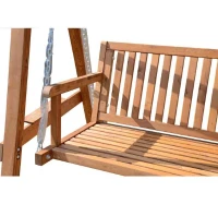 Homcom Balancoire de Jardin Deux Places Blanc 162 x 130 x 185 cm(m-9)